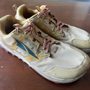 Altra Lone Peak 7 Trail Running Shoes Zero Drop Men's Size 12.5 Gold AL0A7R6H922